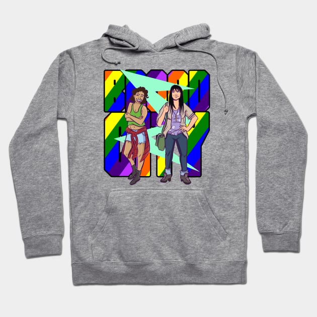 Broad City Ilana Abbi Retro Hoodie by Orlind